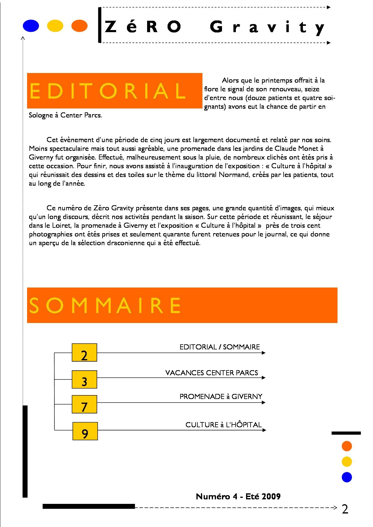 Zéro Gravity, le journal des patients de l'hôpital de jour de Trouville sur Mer