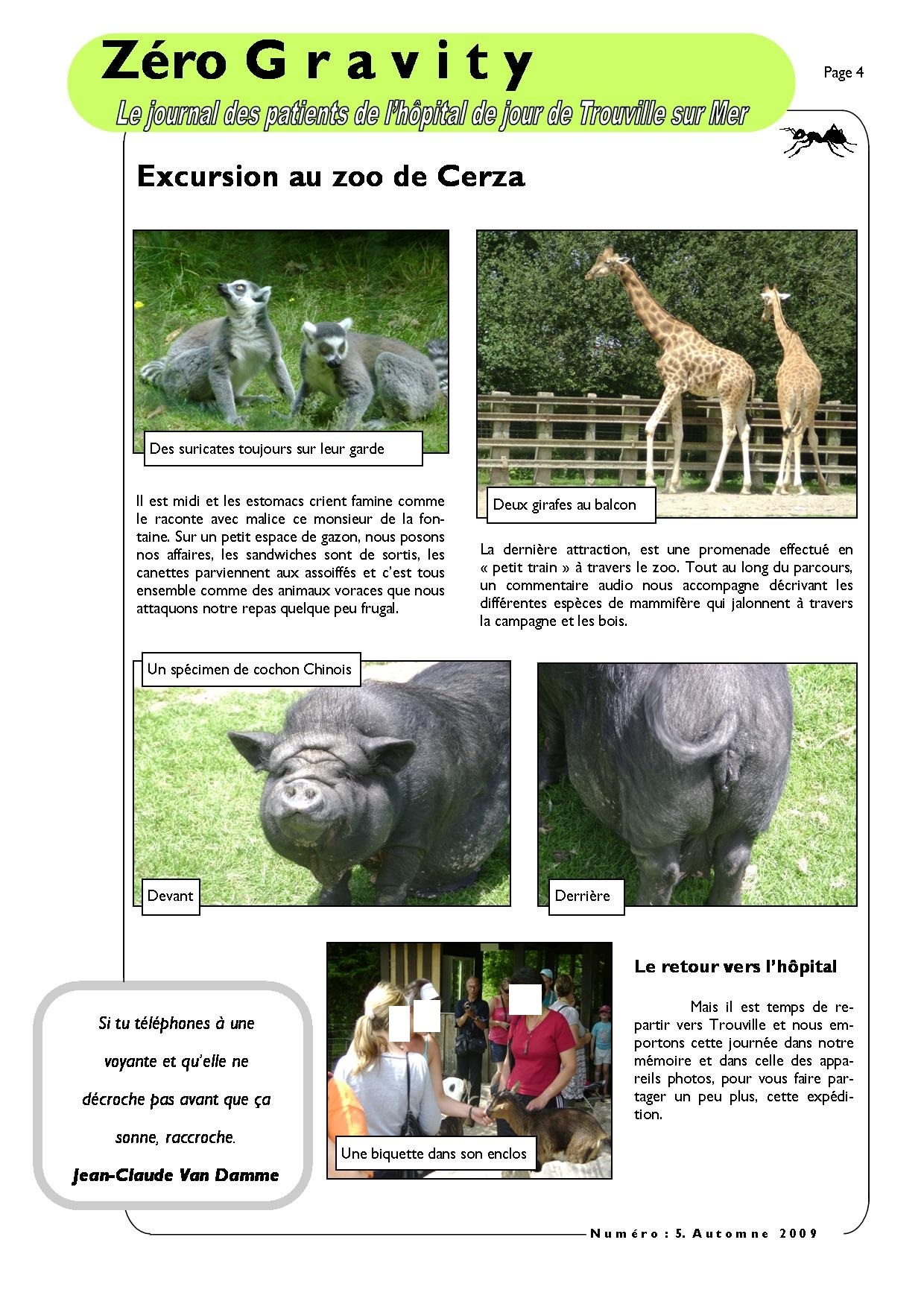 Zéro Gravity, le journal des patients de l'hôpital de jour de Trouville sur Mer