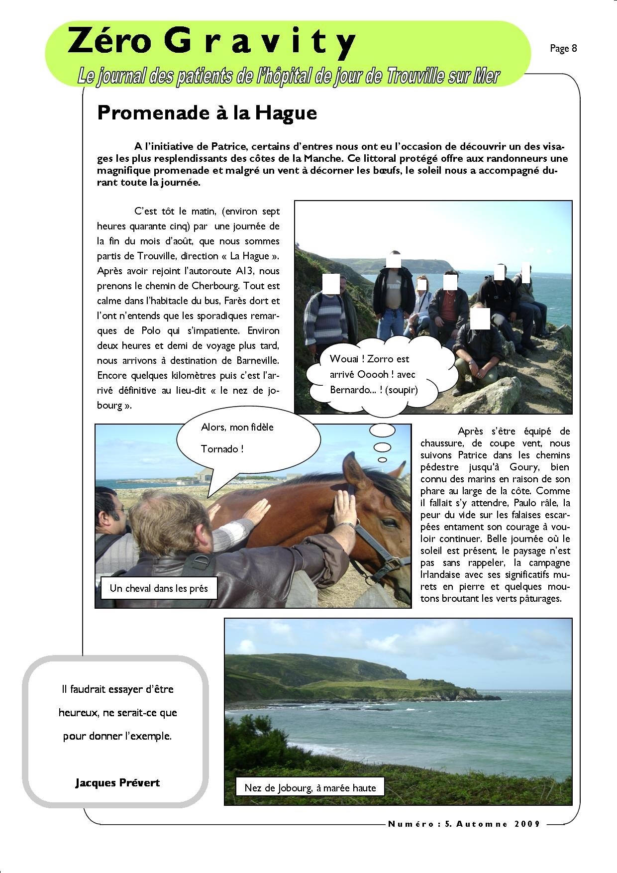 Zéro Gravity, le journal des patients de l'hôpital de jour de Trouville sur Mer