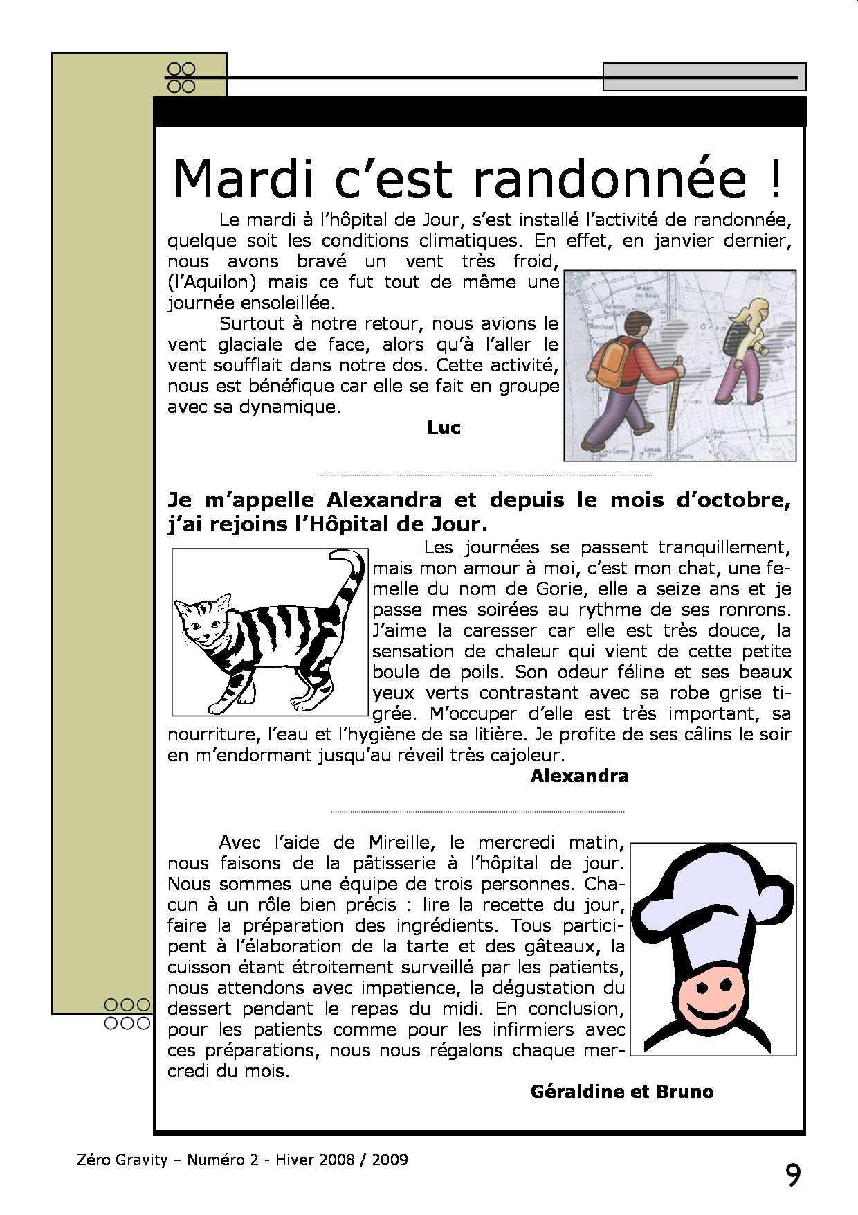 Zéro Gravity, le journal des patients de l'hôpital de jour de Trouville sur Mer
