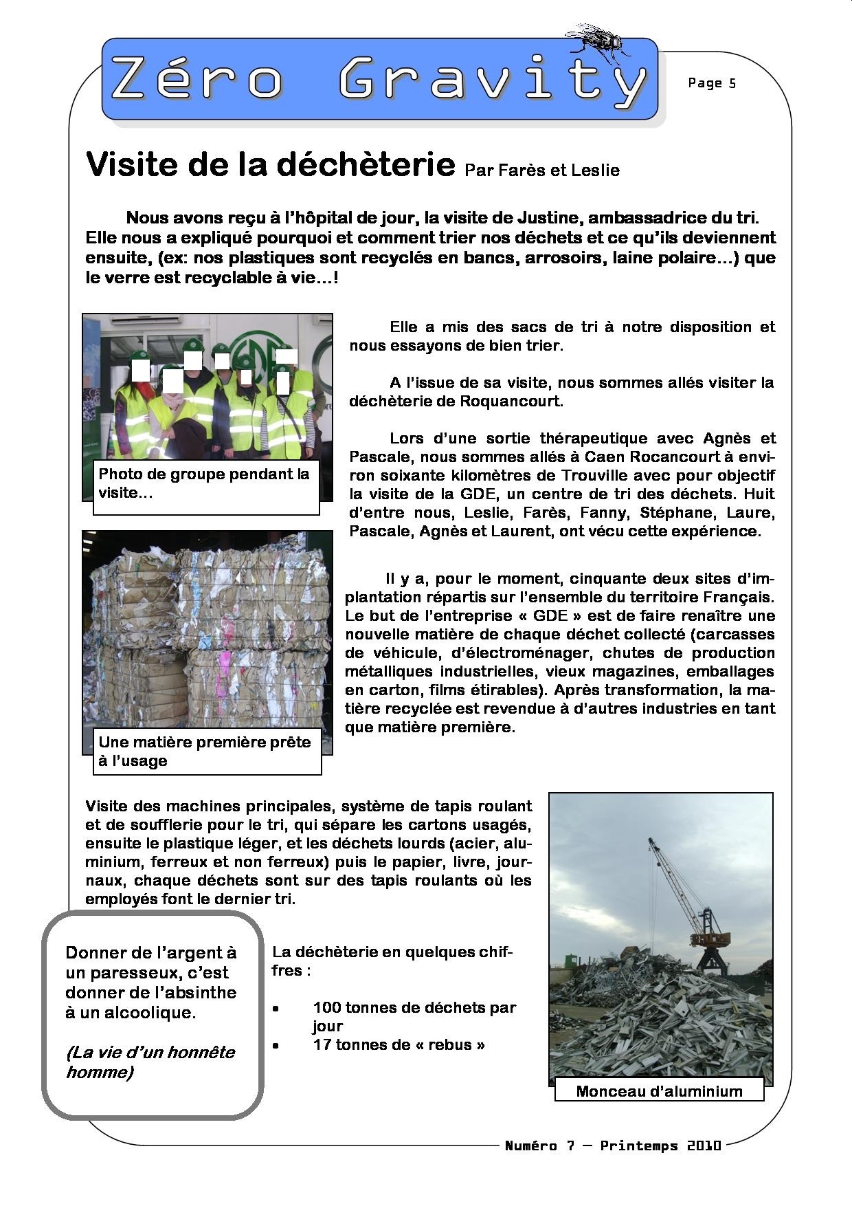 Zéro Gravity, le journal des patients de l'hôpital de jour de Trouville sur Mer