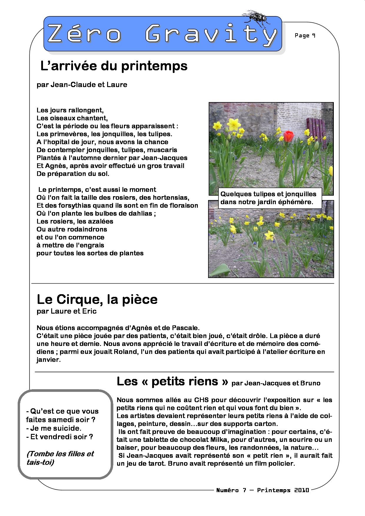 Zéro Gravity, le journal des patients de l'hôpital de jour de Trouville sur Mer