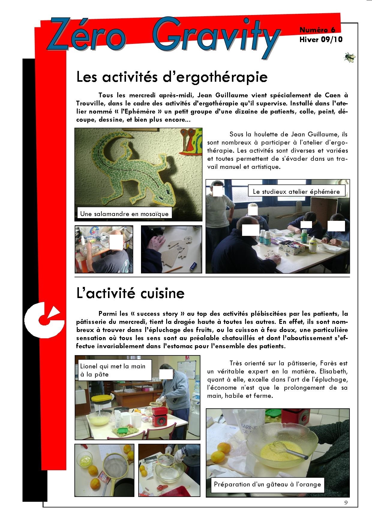 Zéro Gravity, le journal des patients de l'hôpital de jour de Trouville sur Mer