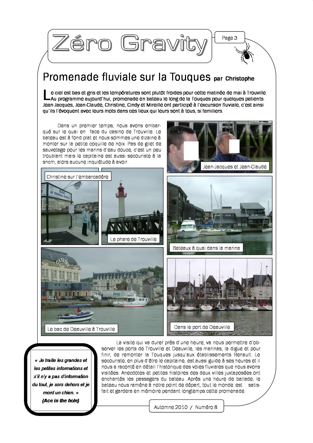 Zéro Gravity, le journal des patients de l'hôpital de jour de Trouville sur Mer