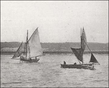 La lune en p�che au large de Trouville sur Mer au d�but du XX �me si�cle